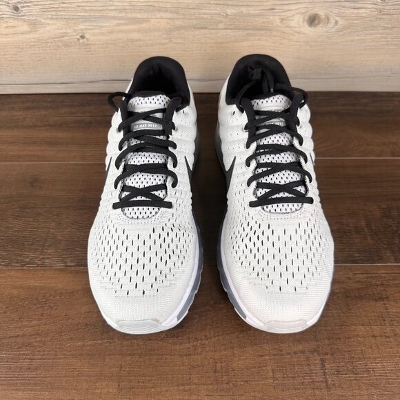 Nike Air Max 2017 Mens Size 13 White Black Pure Platinum 849559 100 - Picture 4 of 9